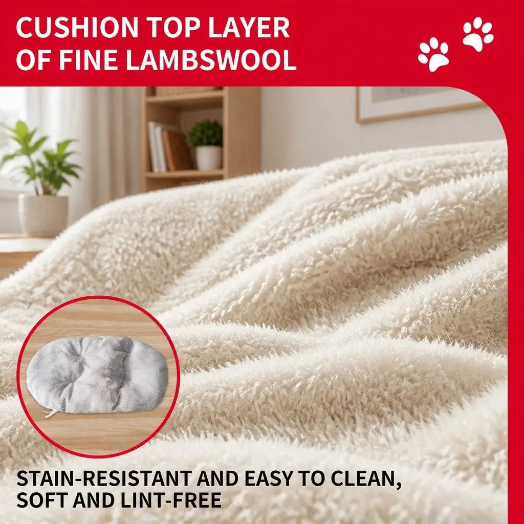 Large 3D Semi-Enclosed Pet Nest XL Striped Avocado Comfortable Cat Dog Bed