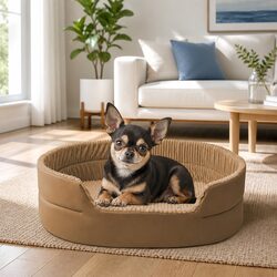 Comfort and Value in the Khaki Semi-Enclosed Pet Nest