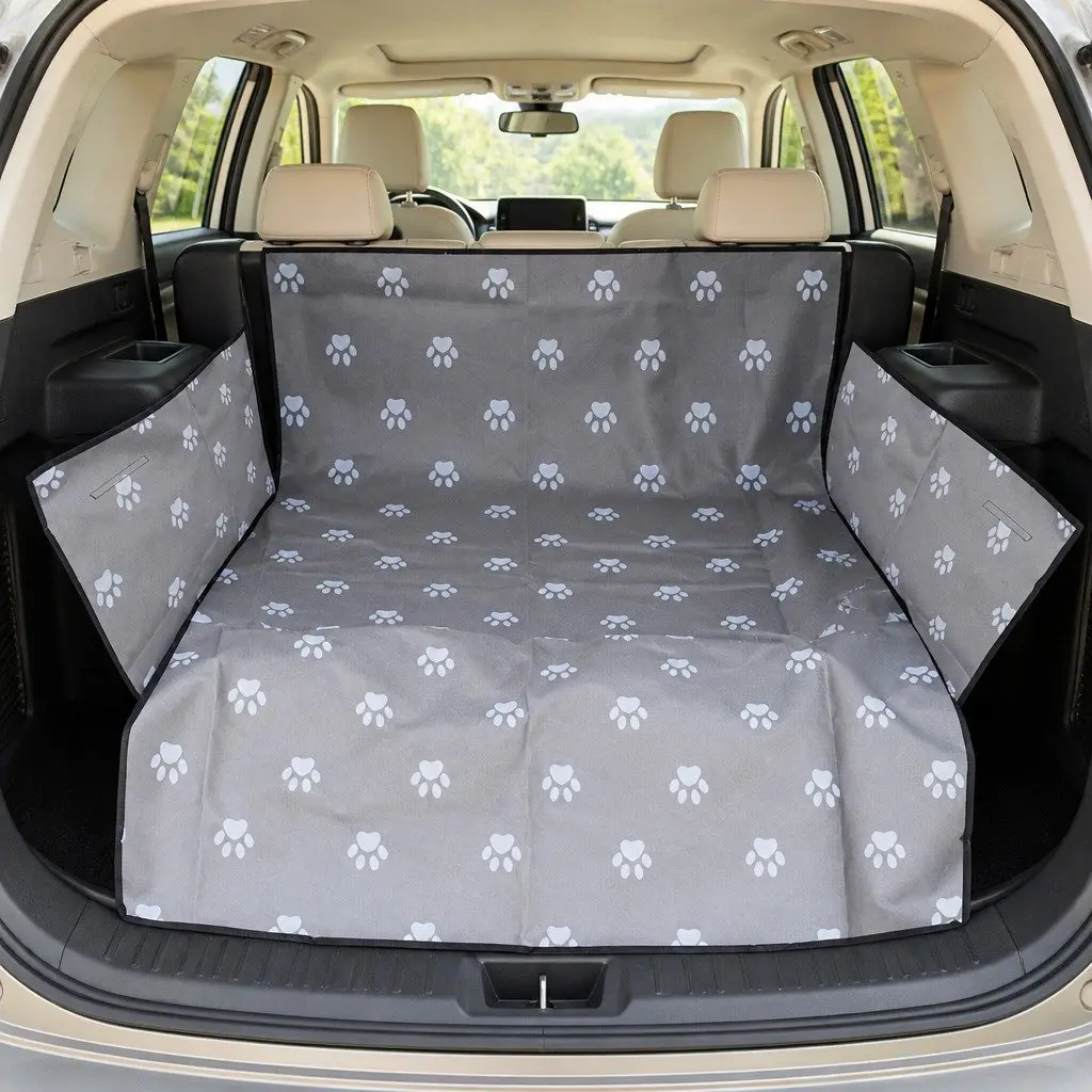 Pet Car Seat Cover Hammock NonSlip Protector Waterproof Grey 155x105cm