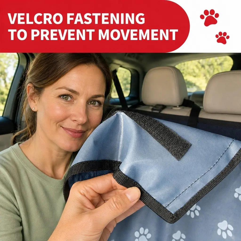 Pet Car Seat Cover Hammock NonSlip Protector Waterproof Grey 155x105cm