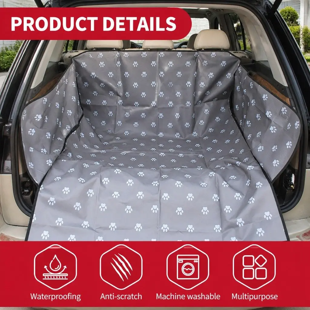 Pet Car Seat Cover Hammock NonSlip Protector Waterproof Grey 155x105cm