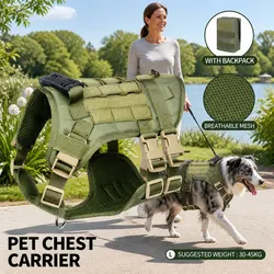 Comfortable Tactical Chest Rig for Your Pet's Safety