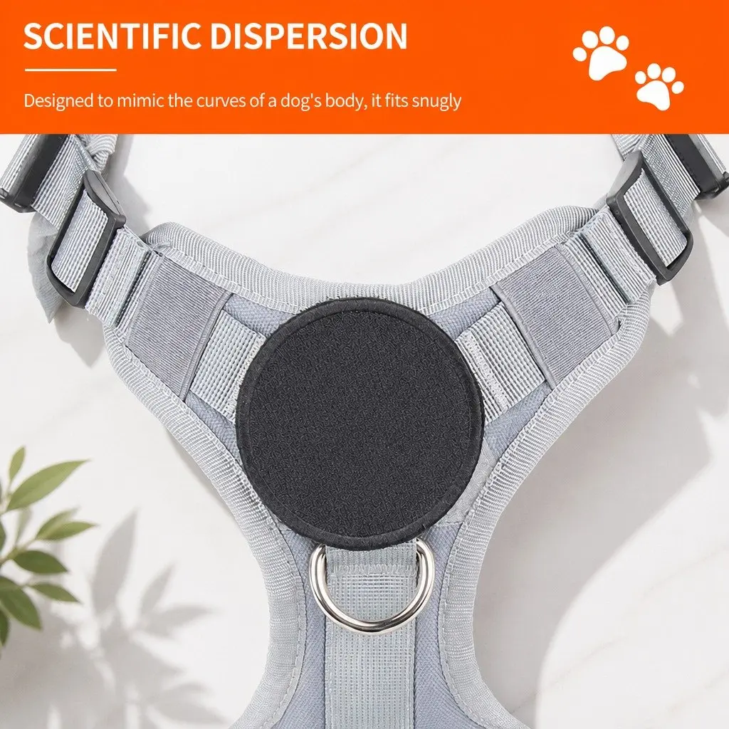 Small Dog Cat Vest Harness Leash Walking Grey S