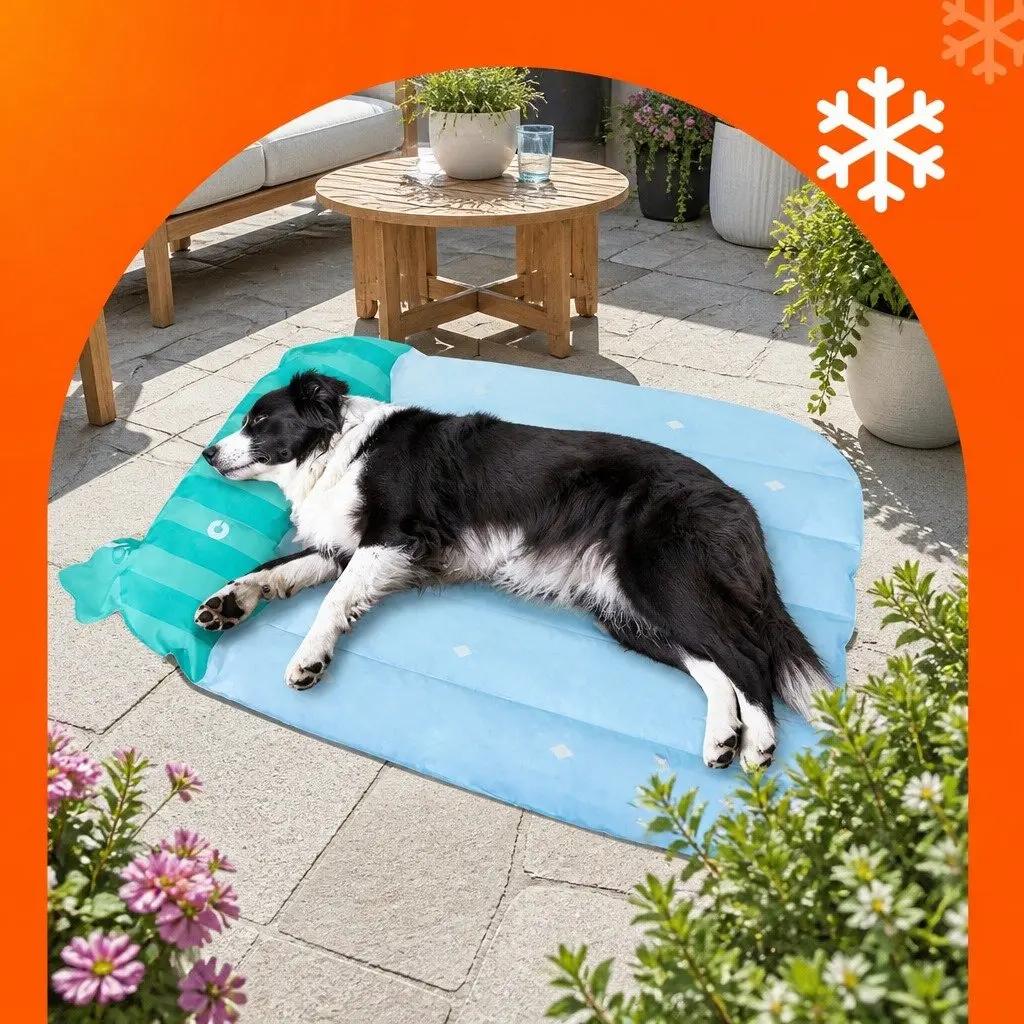 Pet Cooling Mat for Dogs and Cats 85x67cm Watermelon Stripes
