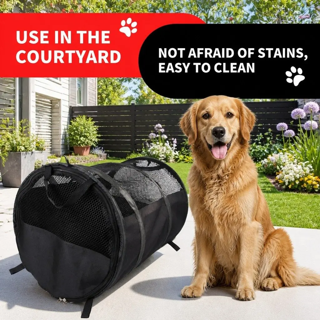 Pet Carrier Bag Portable Travel for Cats Dogs Black Shoulder Strap Lightweight