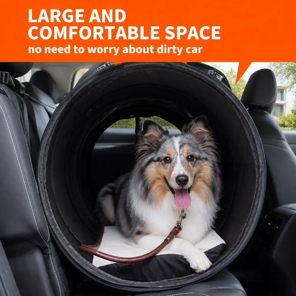 Pet Carrier Bag Portable Travel for Cats Dogs Black Shoulder Strap Lightweight