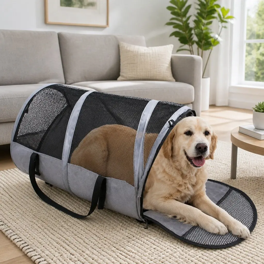 Foldable Pet Carrier for Comfort and Safety