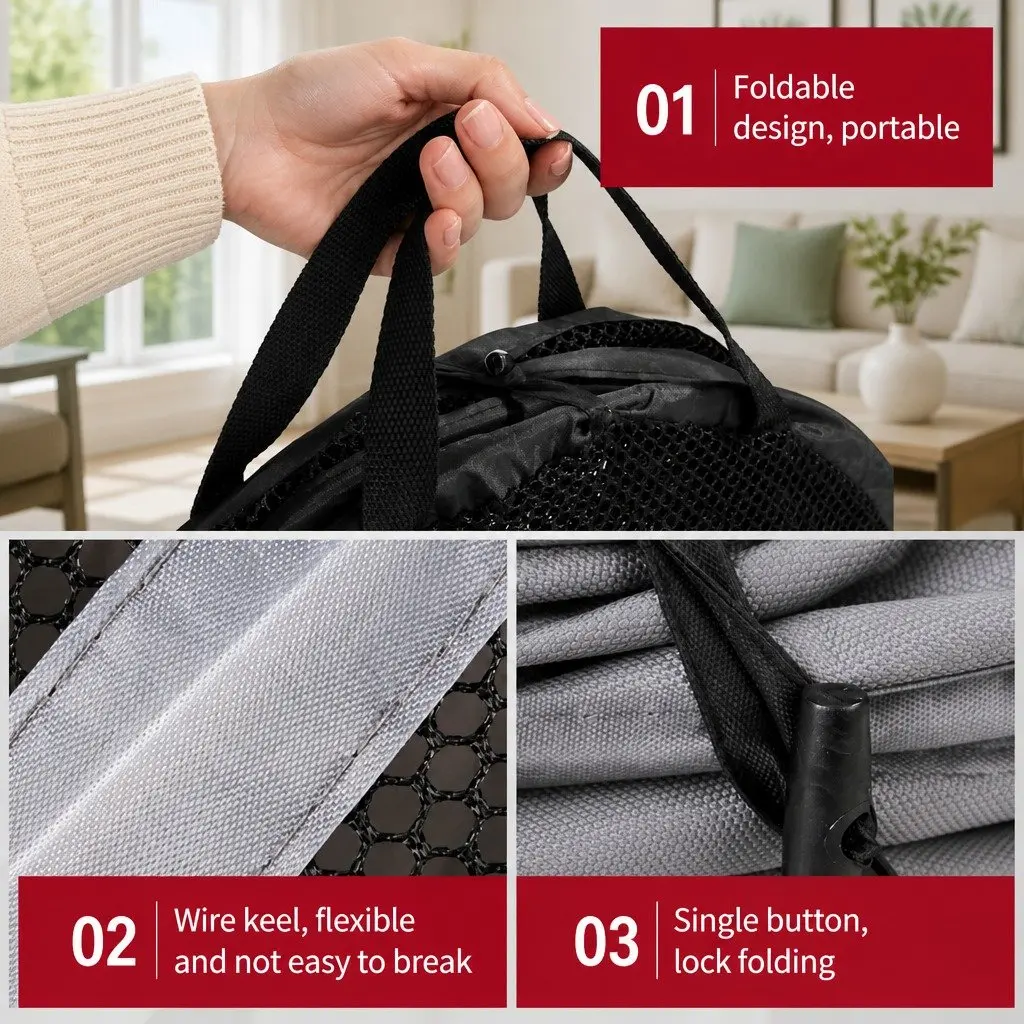 Foldable Pet Carrier for Comfort and Safety