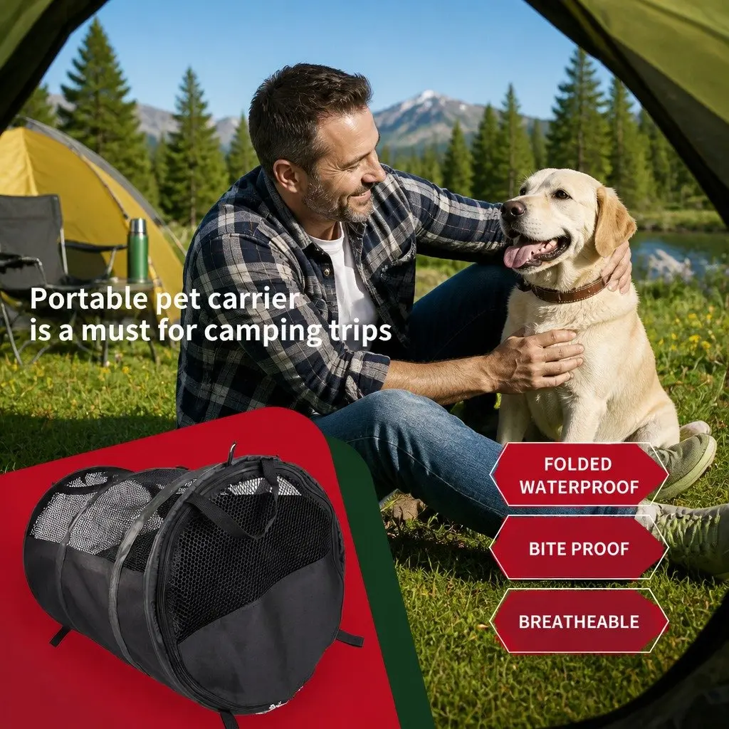 Foldable Pet Carrier for Comfort and Safety