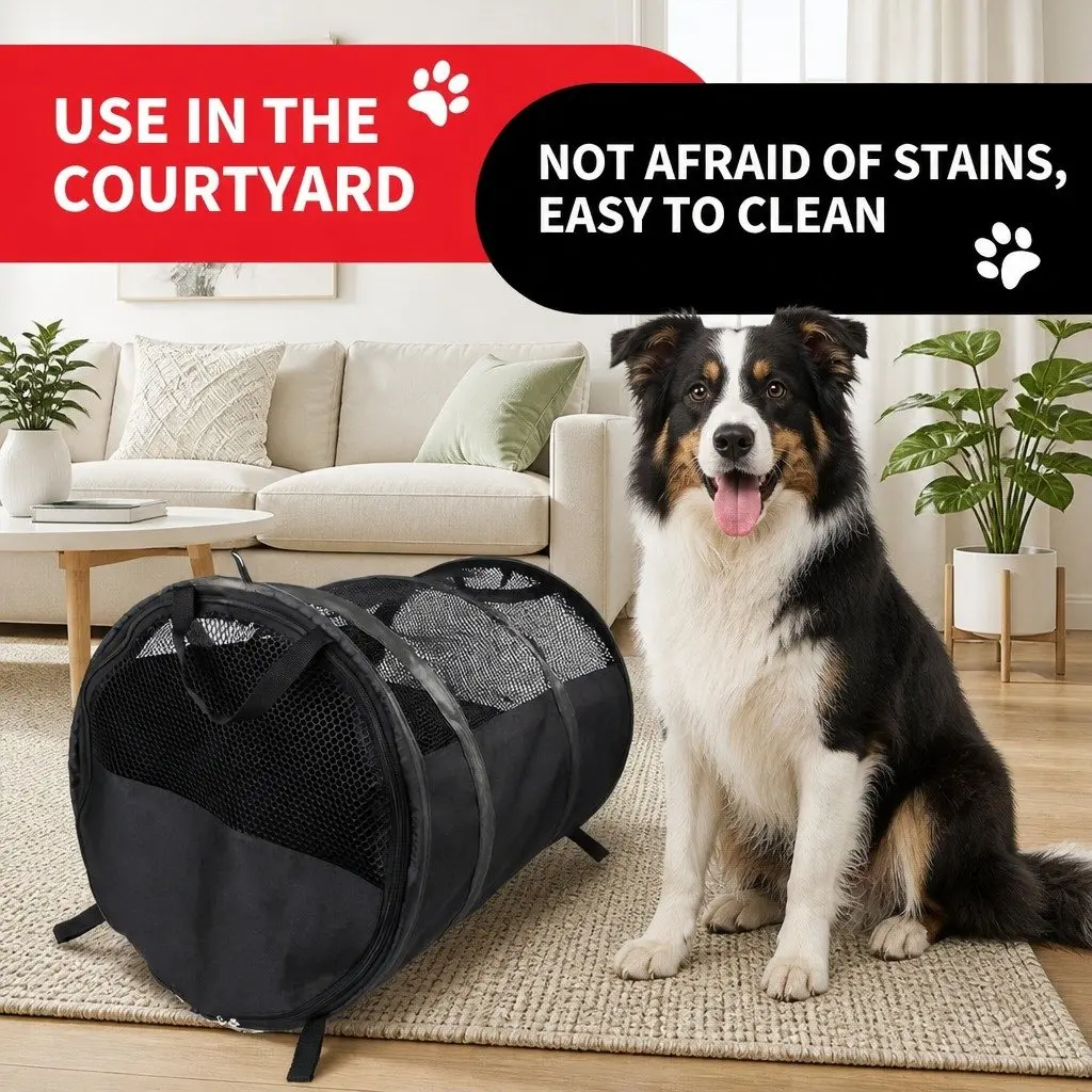 Pet Carrier Bag for Cats Dogs Travel Shoulder Bag 57x41x41cm Gray