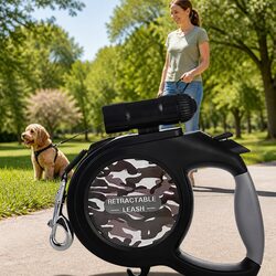 Value-Driven 8m Dog Leash with Built-In Light