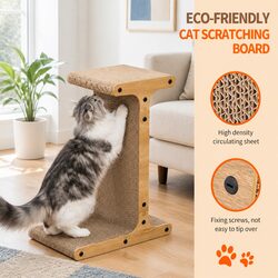 Reliable T-Jump Stand Cat Scratch Board for Your Feline