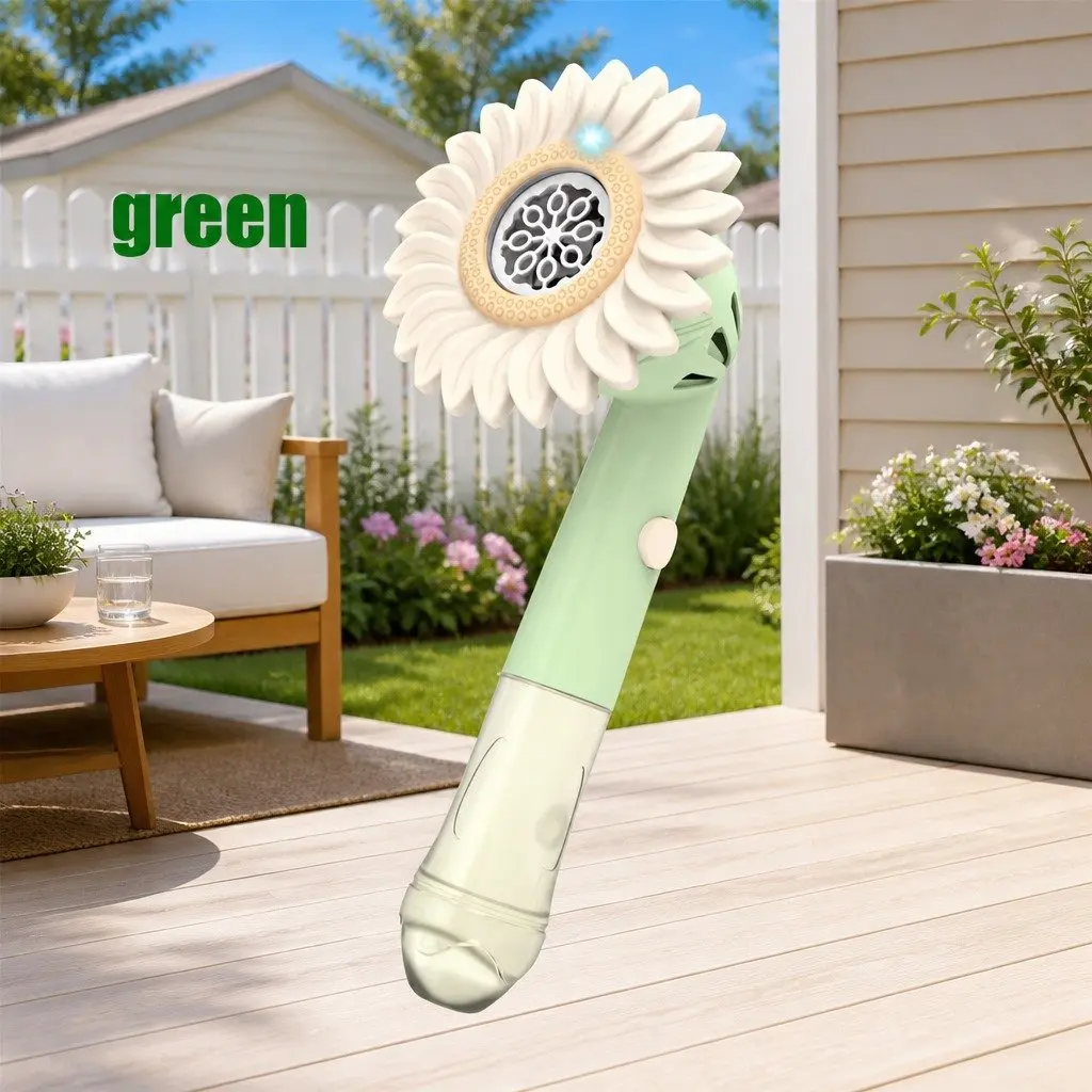 Bubble Toy Handheld Automatic Bubble Machine Green Outdoor Fun 32.8cm X 14.6cm